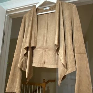 Adorable Faux Suede Jacket / Blazer - Caramel